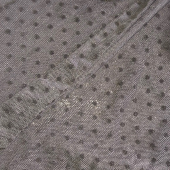 SOHO Tie Neck Black Clip Dot Blouse - Picture 2 of 4